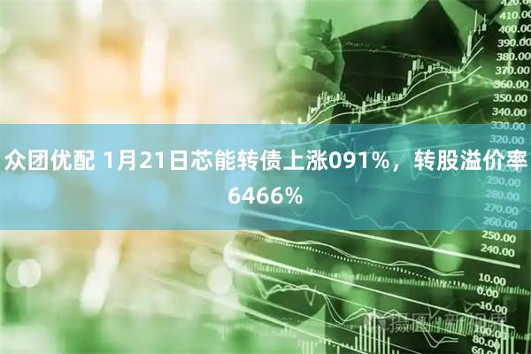 众团优配 1月21日芯能转债上涨091%，转股溢价率6466%